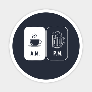 Morning Coffee, Evening Beer Magnet